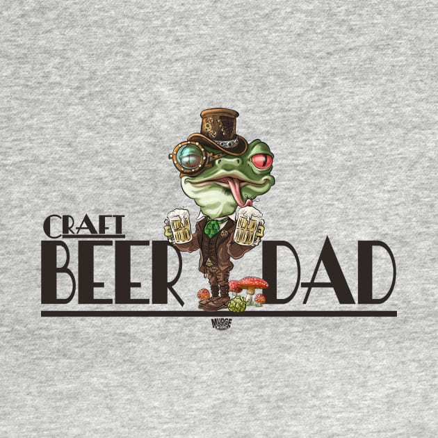 Craft Beer Frog Dad by Mudge